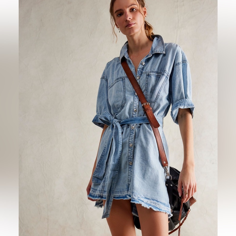 NWT Free people Jenny denim tunic dress